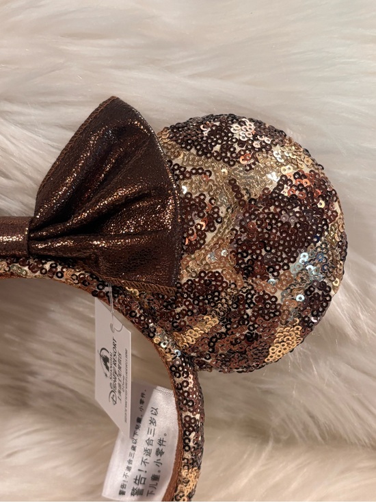Shanghai Disney Parks GIRAFFE Animal Print Sequin Minnie Ears Headband LE main image 6